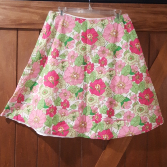 *GAP* Lovely Textured Floral A-line Skirt (Size 8) - Picture 2 of 6